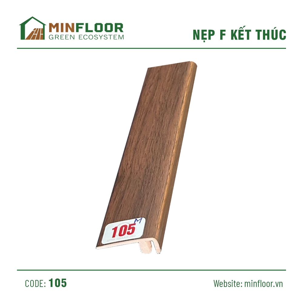 Nẹp Nhựa Chữ F Nẹp Kết Thúc - 105