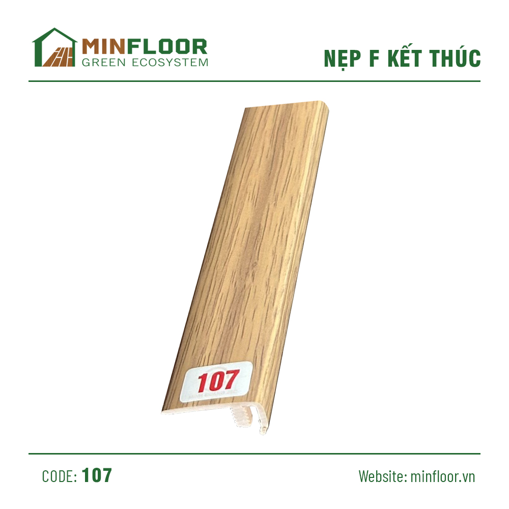 Nẹp Nhựa Chữ F Nẹp Kết Thúc - 107