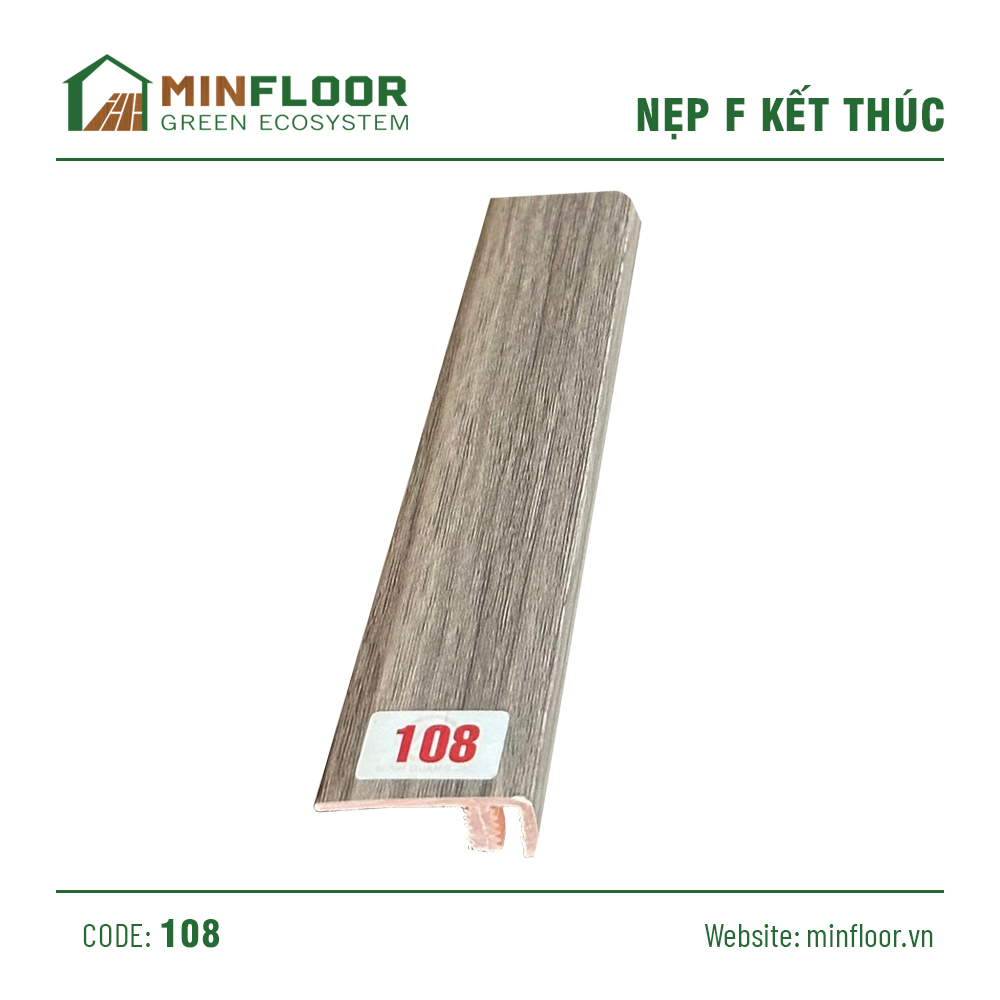 Nẹp Nhựa Chữ F Nẹp Kết Thúc - 108